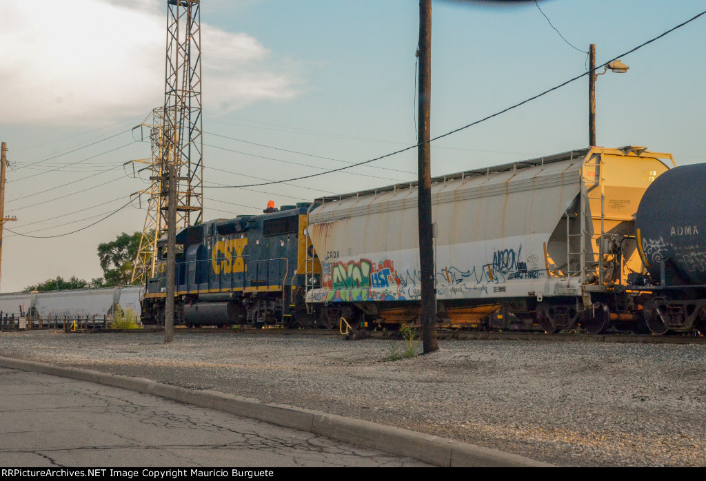 CSX GP38-2 in the yard